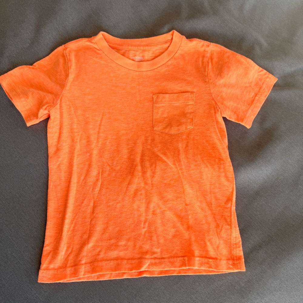 Vibrant Orange Kids Short Sleeve Tee